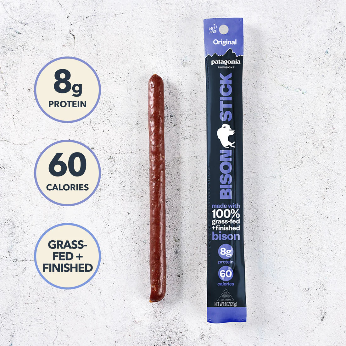 Grass Fed + Finished Bison Sticks