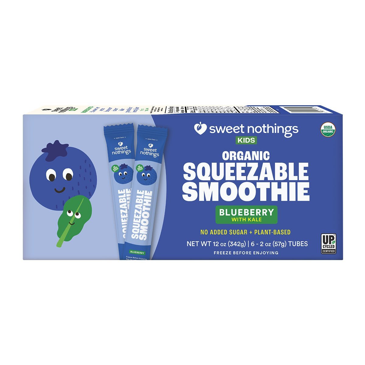 Blueberry Kale Squeezable Smoothie - Tiny Noms