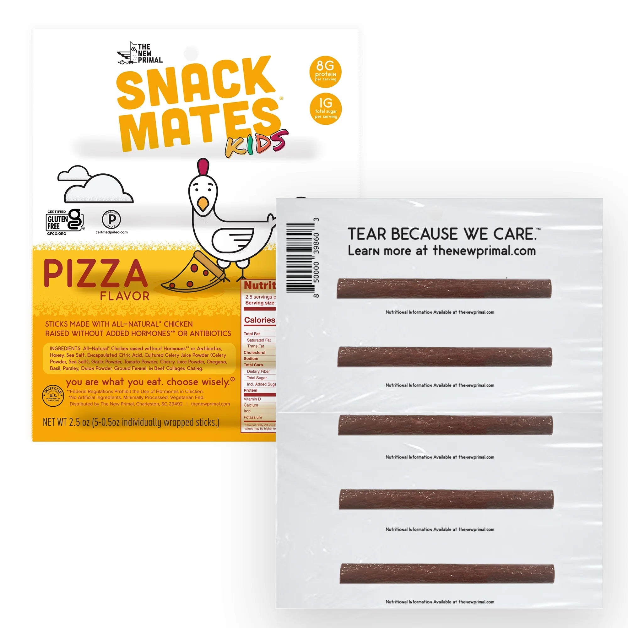Chicken Pizza Mini Meat Sticks - Tiny Noms