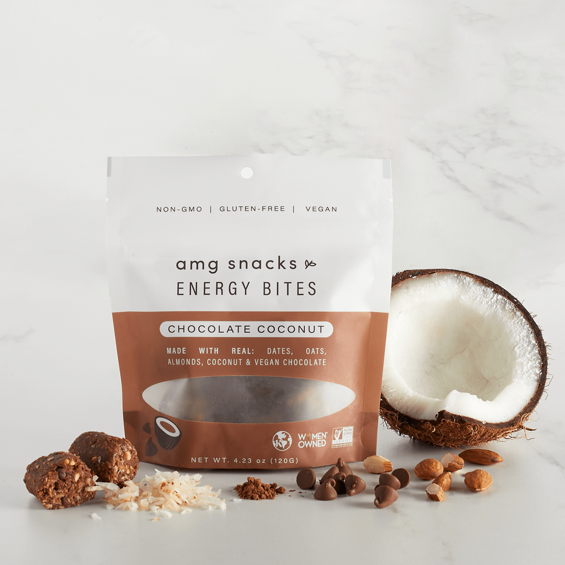 Chocolate Coconut Energy Bites - Tiny Noms