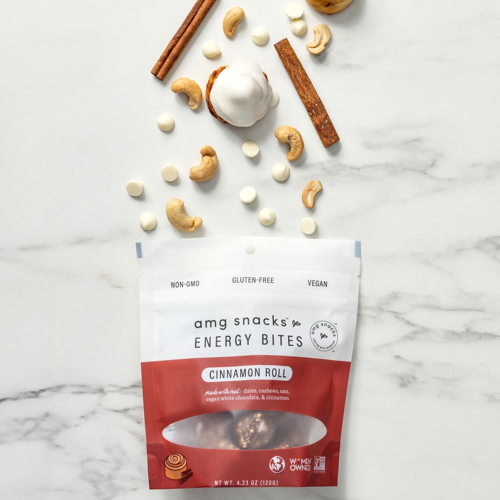 Cinnamon Roll Energy Bites - Tiny Noms