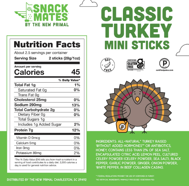 Classic Turkey Mini Sticks - Tiny Noms