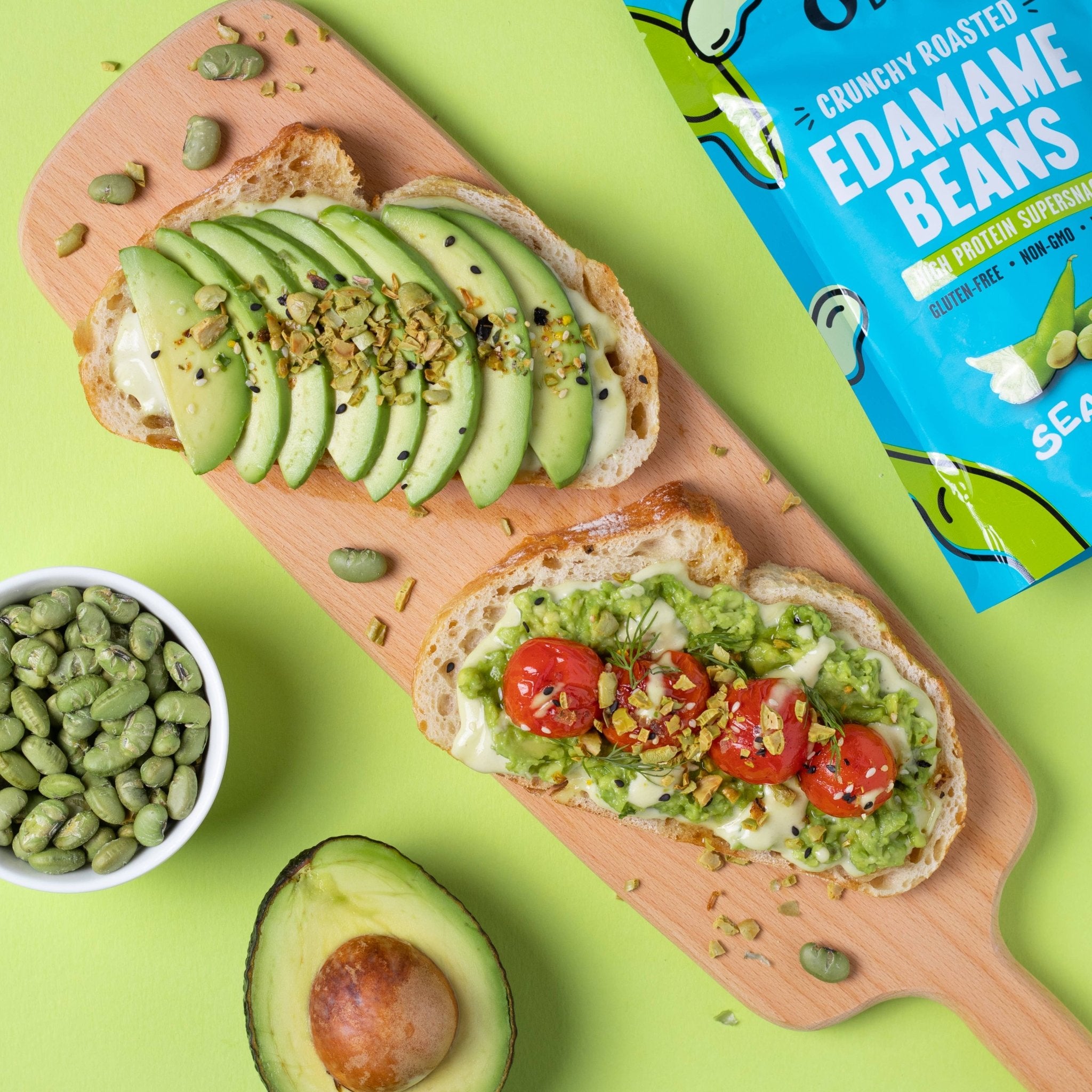 Crunchy Roasted Edamame Sea Salt (Single) - Tiny Noms