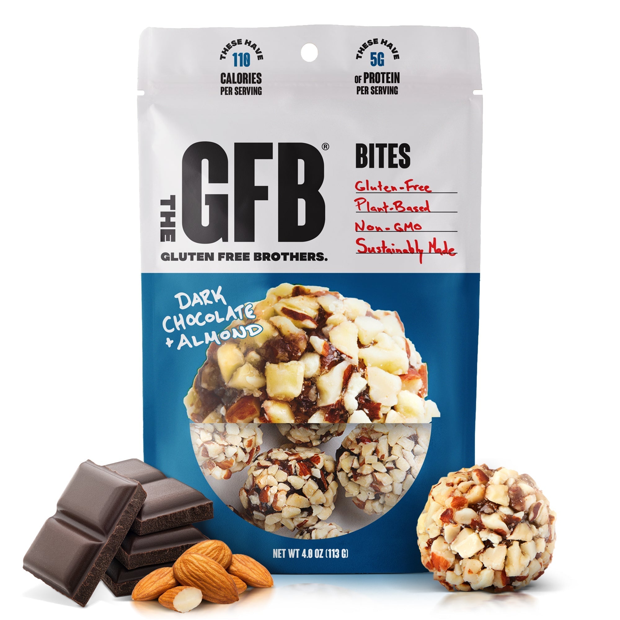 Dark Chocolate Almond Bites - Tiny Noms