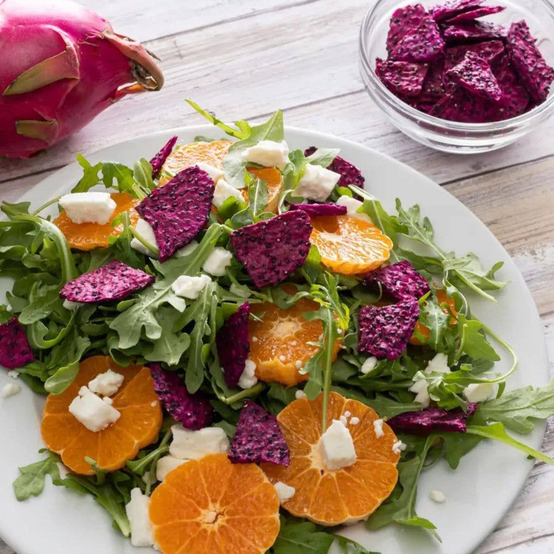 Dried Dragon Fruit Chips - Tiny Noms