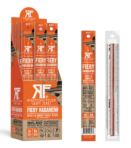 Fiery Habanero Beef Stick (Single) - Tiny Noms