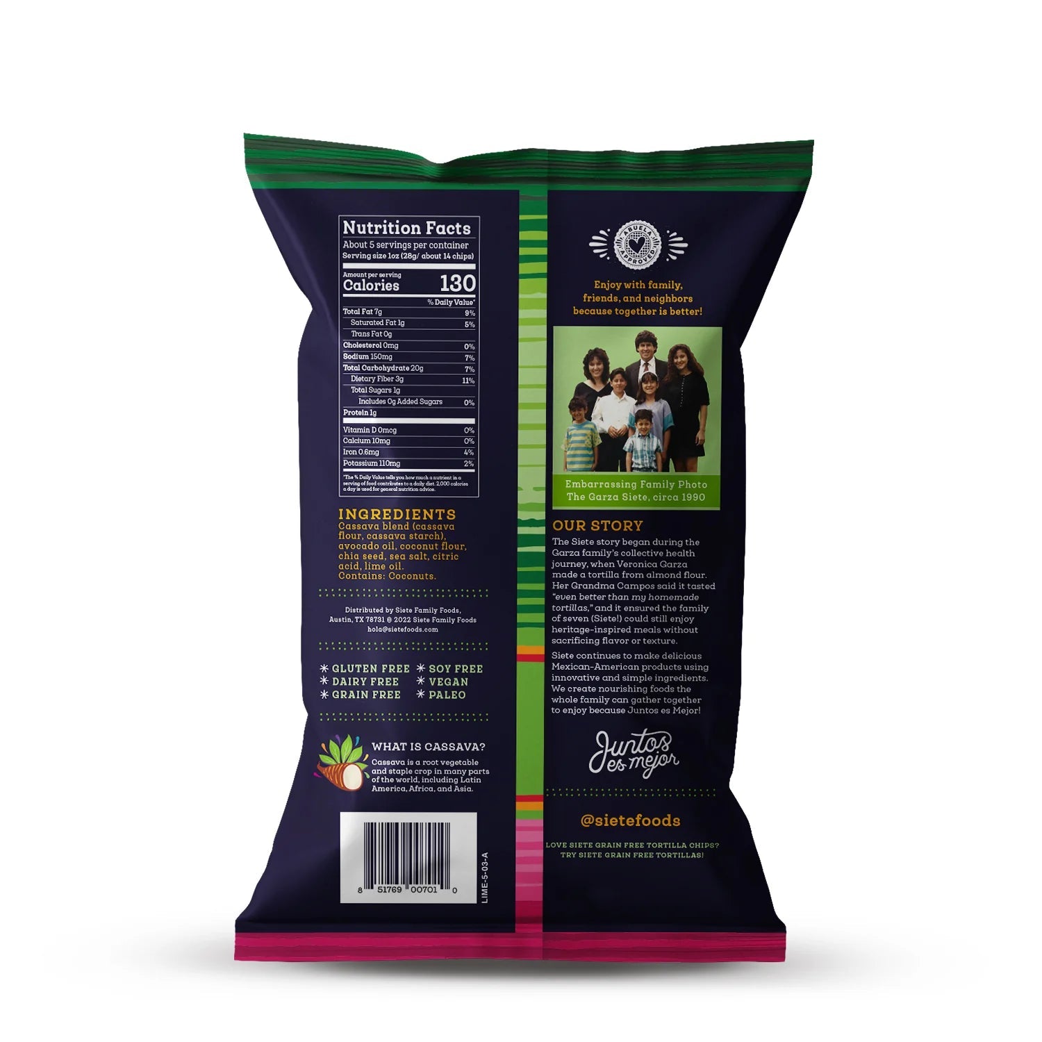Lime Grain Free Tortilla Chips - Tiny Noms