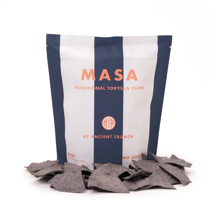 MASA Traditional Tortilla Chips - Blue - Tiny Noms