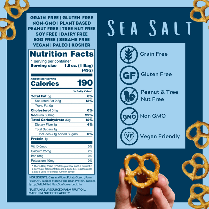 Mini Bag Pretzels - Sea Salt - Tiny Noms