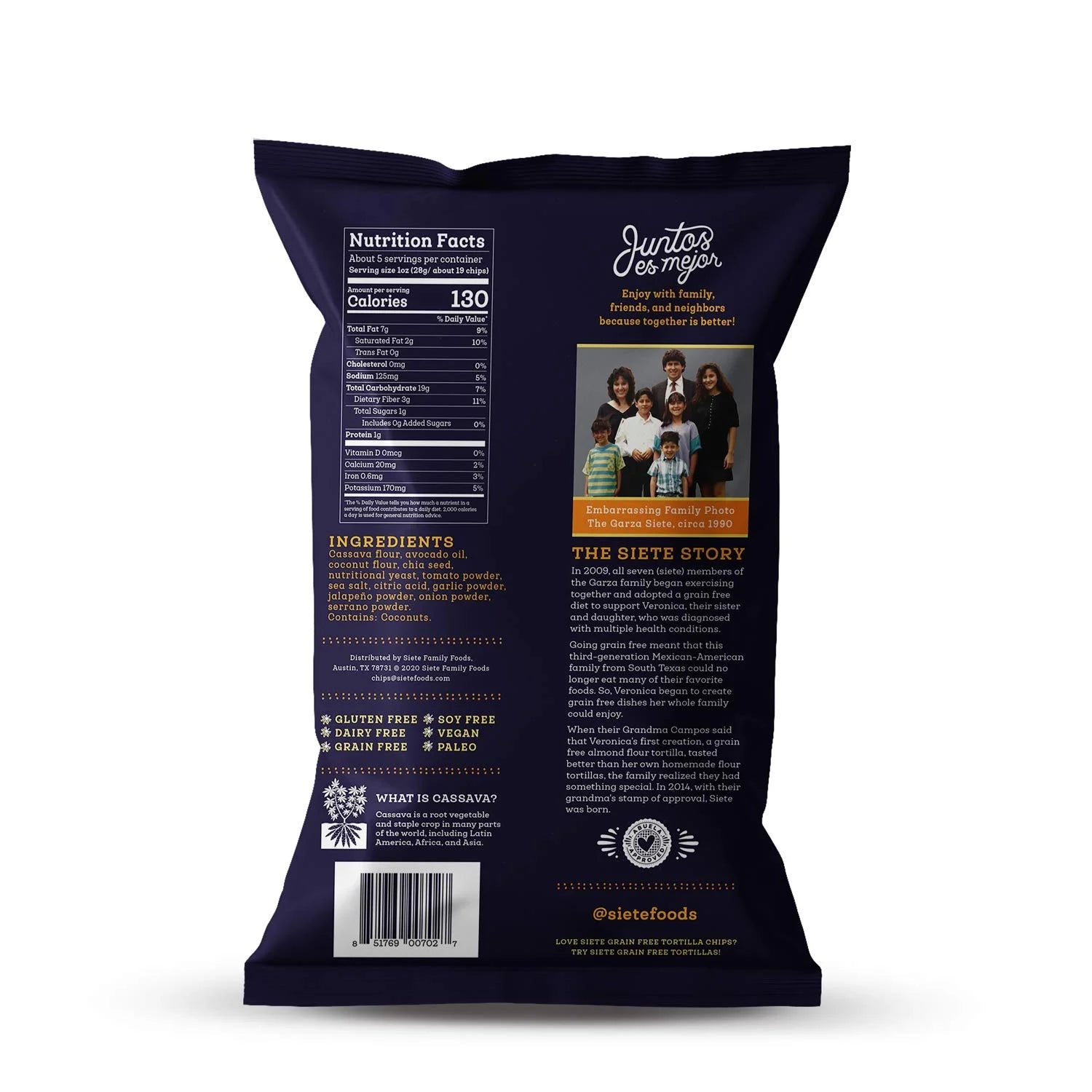 Nacho Grain Free Tortilla Chips - Tiny Noms