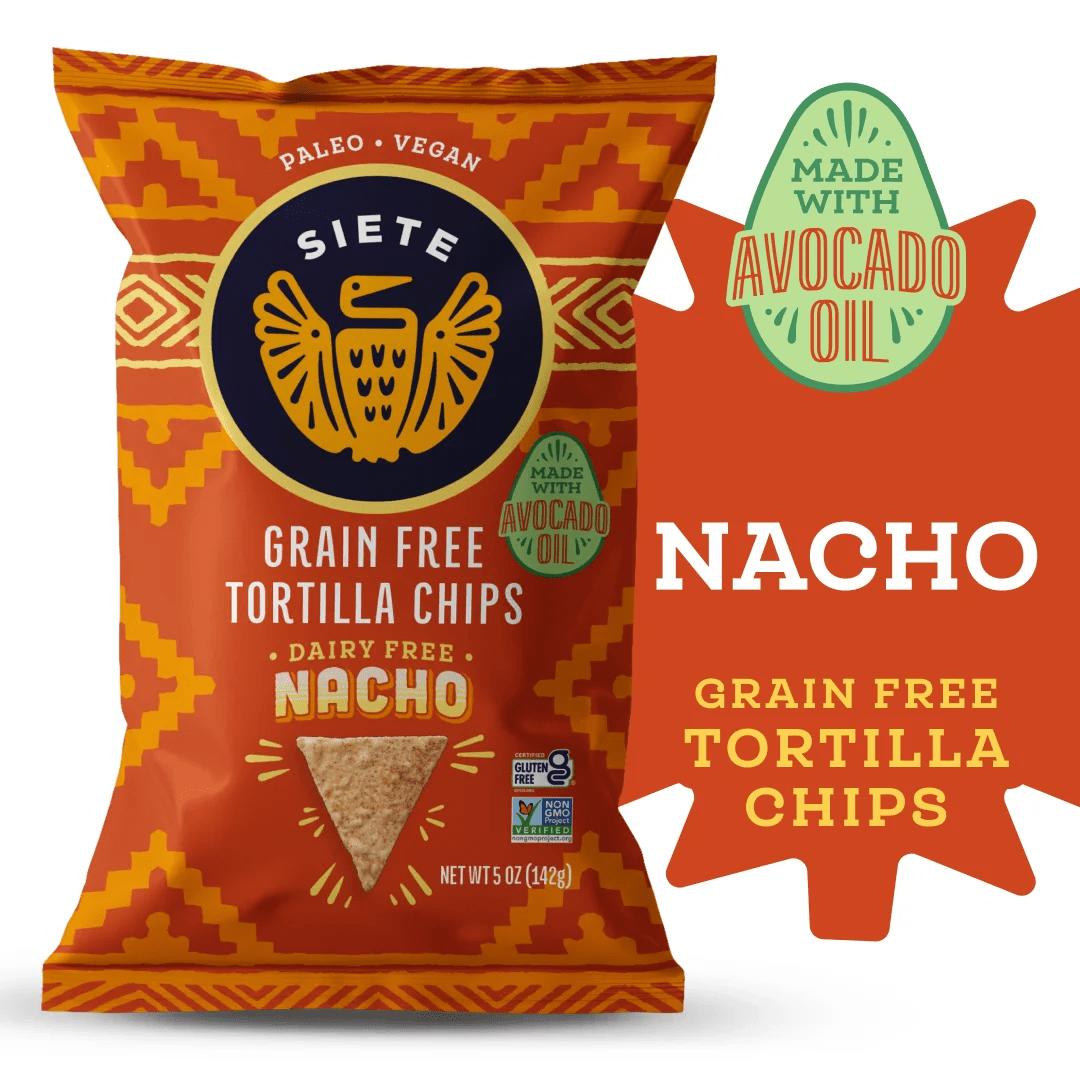 Nacho Grain Free Tortilla Chips - Tiny Noms