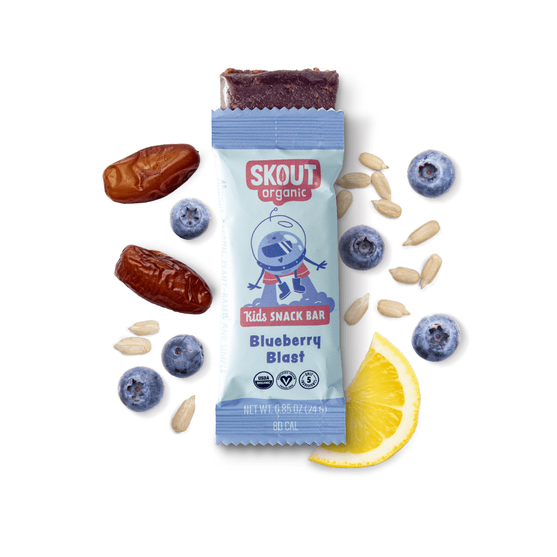 Organic Blueberry Blast Kids Bar (Single) - Tiny Noms