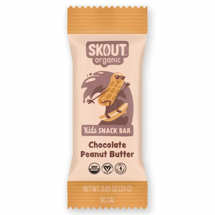 Organic Chocolate peanut Butter Kids Snack Bar - Single - Tiny Noms
