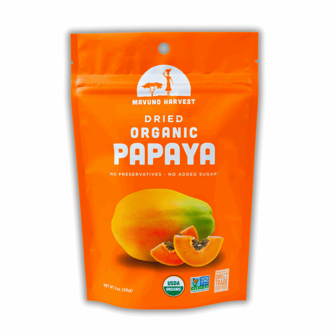 Organic Dried Papaya - Tiny Noms