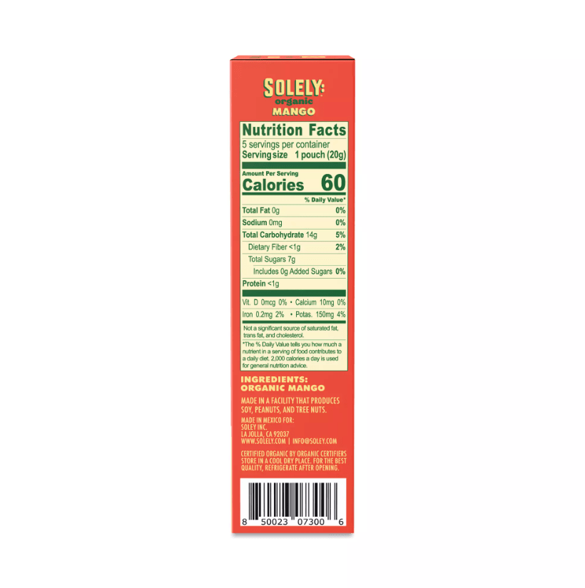 Organic Mango Whole Fruit Gummies (Single) - Tiny Noms