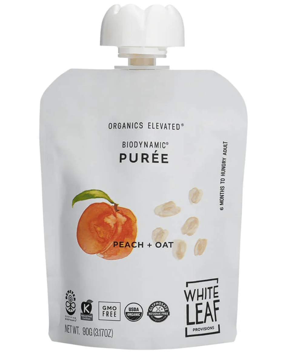 Organic Peach + Oat Puree - Tiny Noms