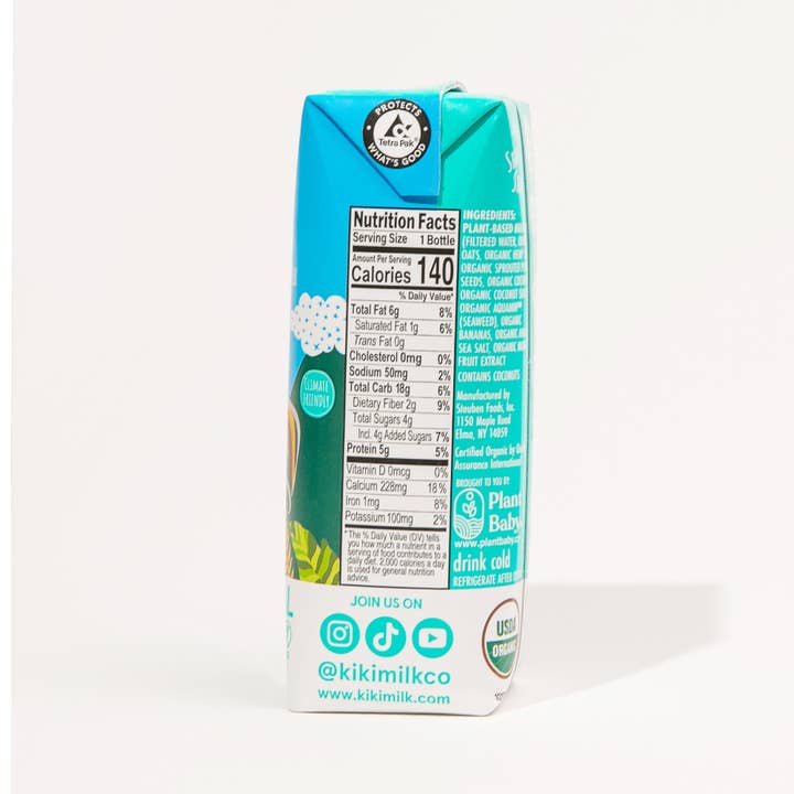 Organic Plant Based Milk - Tiny Noms