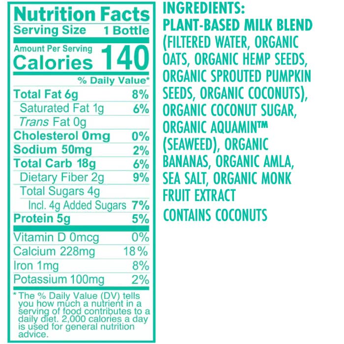 Organic Plant Based Milk - Tiny Noms