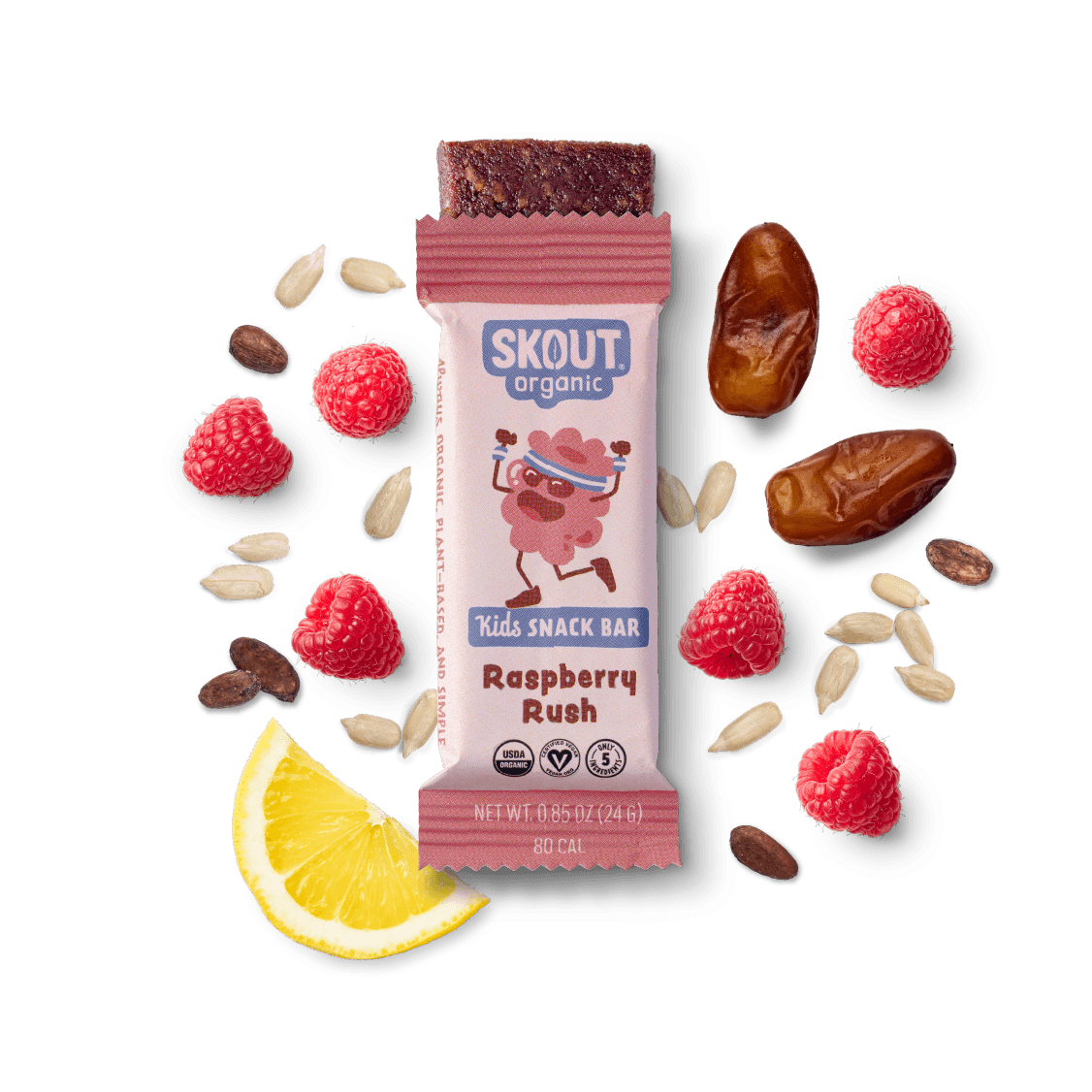 Organic Raspberry Rush Kids Bar (Single) - Tiny Noms