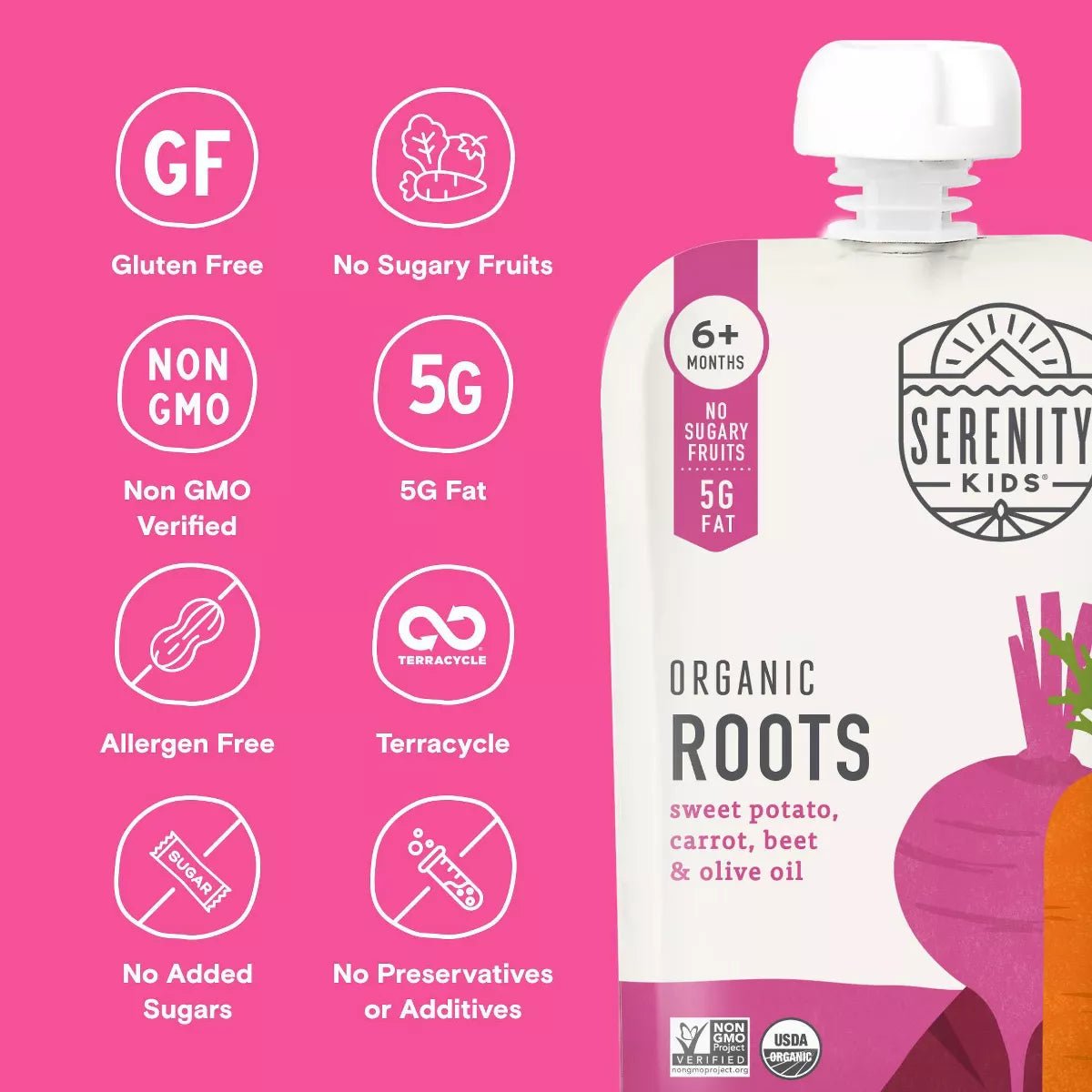 Organic Roots with Organic Olive Oil - Tiny Noms