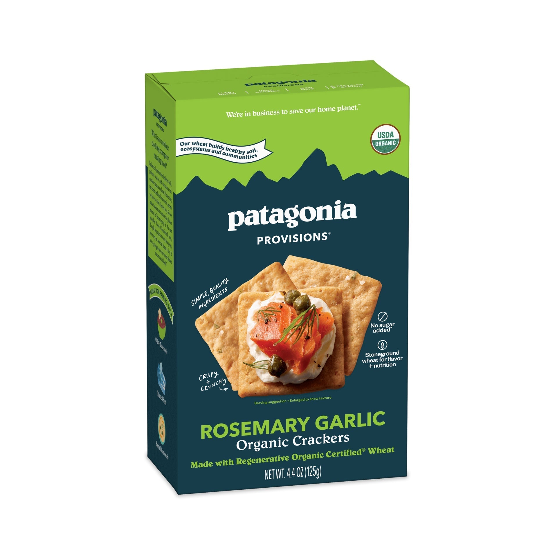 Organic Rosemary Garlic Crackers - Tiny Noms