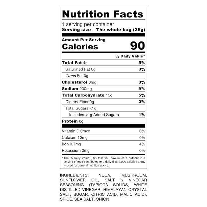 Plant Based Crisps SEA SALT & VINEGAR - Tiny Noms