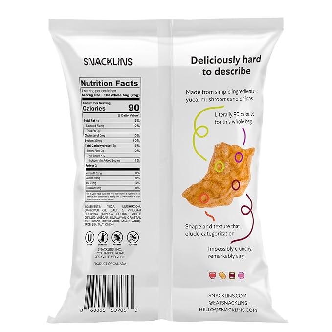 Plant Based Crisps SEA SALT & VINEGAR - Tiny Noms