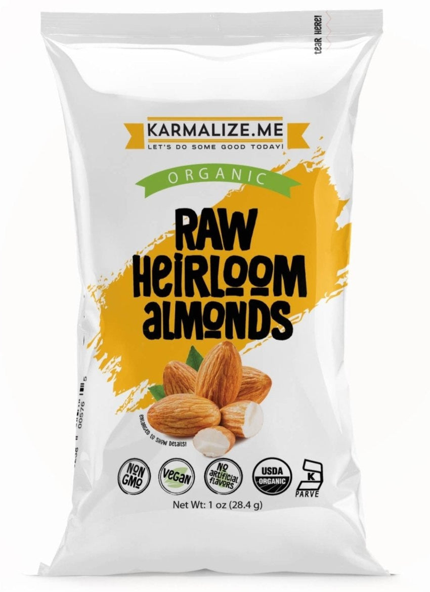 Raw Organic Almonds (Single) - Tiny Noms