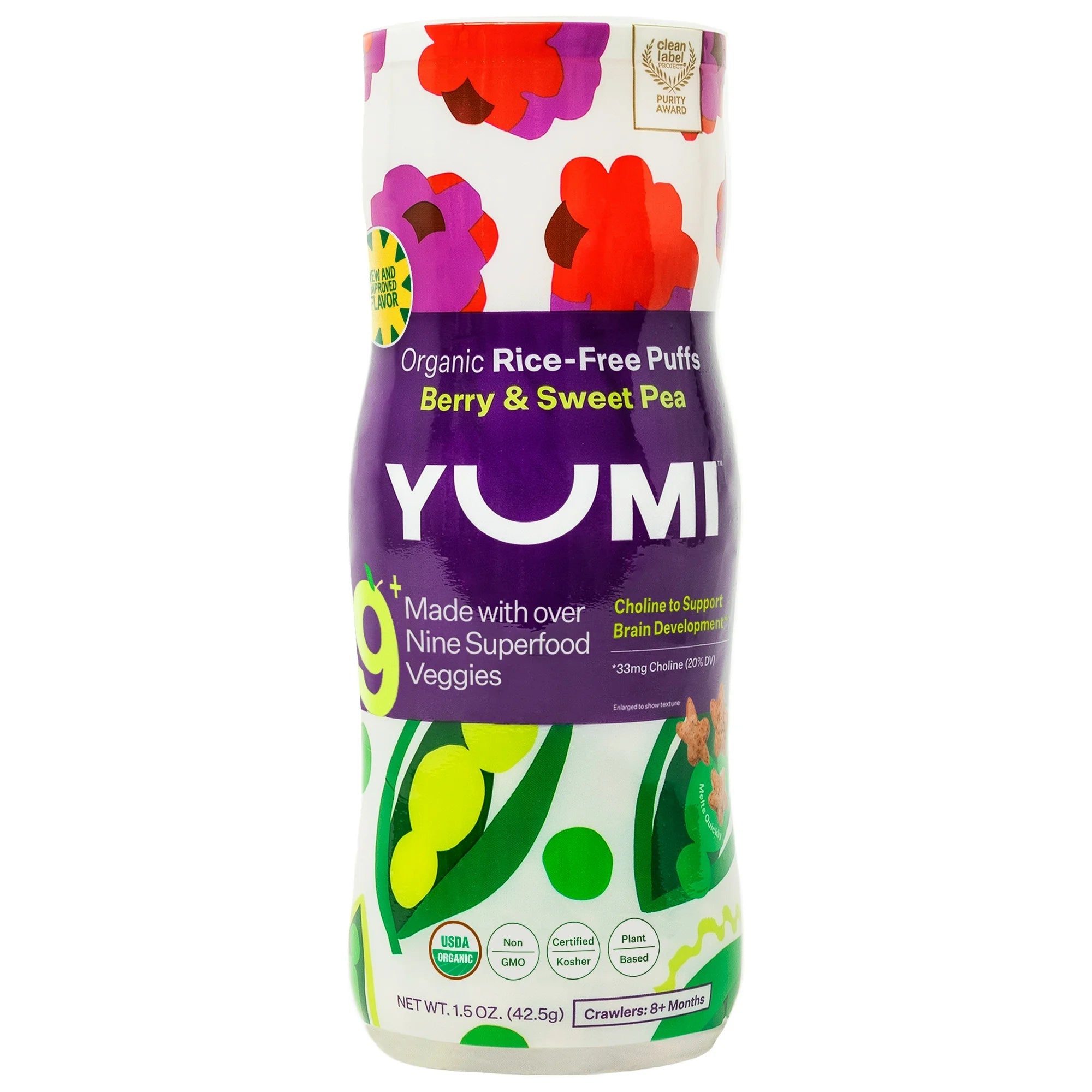 Rice - Free Puff, Berry & Sweet Pea - Tiny Noms